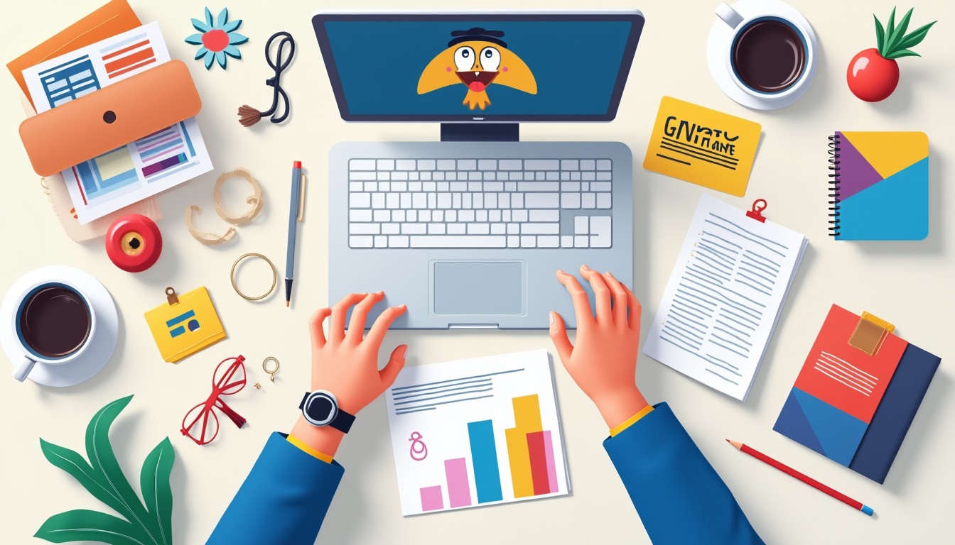 Imagine care ilustrează procesul de creare a unui site de prezentare modern și adaptat tendințelor din 2026